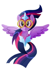 Size: 495x700 | Tagged: safe, artist:ii-art, derpibooru import, masked matter-horn, twilight sparkle, twilight sparkle (alicorn), alicorn, pony, power ponies (episode), female, looking at you, mare, power ponies, solo