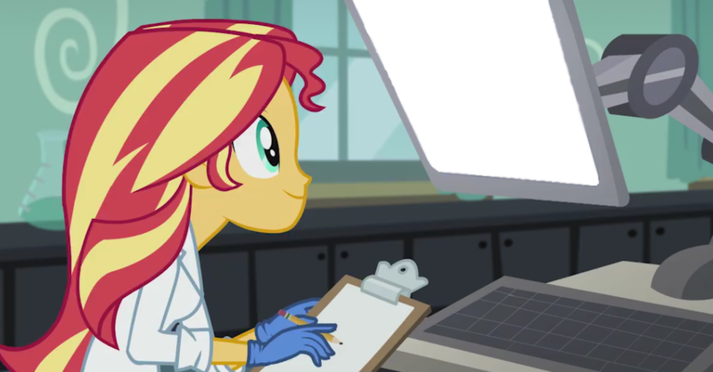 Size: 1044x545 | Tagged: safe, derpibooru import, edit, edited screencap, screencap, sunset shimmer, equestria girls, friendship games, the science of magic, computer, nothing at all, sunset the science gal, sunset's computer, template