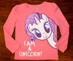 Size: 1264x1059 | Tagged: safe, derpibooru import, official, rarity, pony, unicorn, captain obvious, clothes, irl, merchandise, photo, sweater, you don't say