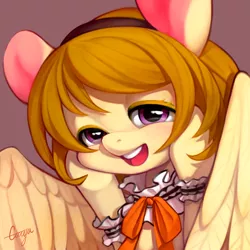 Size: 546x546 | Tagged: safe, artist:ciciya, derpibooru import, ponified, pony, hanayo koizumi, love live! school idol project, solo