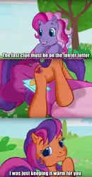 Size: 1024x1971 | Tagged: caption, derpibooru import, g3.5, image macro, meme, out of context, safe, scootaloo (g3), screencap, starsong, sweetie belle's gumball house surprise, text