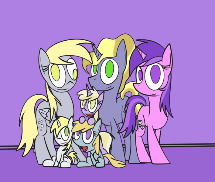 Size: 1288x1092 | Tagged: safe, artist:mr. rottson, deleted from derpibooru, derpibooru import, amethyst star, chirpy hooves, derpy hooves, dinky hooves, dipsy hooves, ponet, pegasus, pony, equestria's best family, female, mare