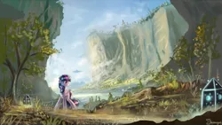 Size: 1920x1080 | Tagged: dead source, safe, artist:shamanguli, derpibooru import, twilight sparkle, twilight sparkle (alicorn), alicorn, pony, female, mare, scenery, solo