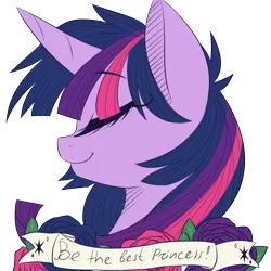 Size: 900x900 | Tagged: safe, artist:silbersternenlicht, derpibooru import, twilight sparkle, twilight sparkle (alicorn), alicorn, pony, bust, eyes closed, female, mare, portrait, solo