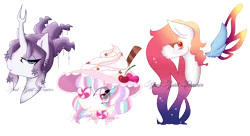 Size: 2560x1388 | Tagged: artist:smallspiritgraphics, bust, colored pupils, derpibooru import, oc, oc:harmony (heilos), oc:magical sprinkles, oc:magic sprinkles, portrait, safe, tree of harmony, unnamed oc, unofficial characters only