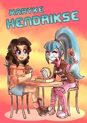 Size: 2893x4092 | Tagged: safe, artist:gamerspax, artist:sony-shock, derpibooru import, sonata dusk, equestria girls, clothes, converse, equestria girls-ified, food, marÿke hendrikse, shoes, skirt, sonataco, taco, voice actor joke