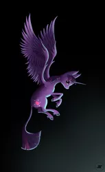 Size: 1280x2095 | Tagged: safe, artist:shiropoint, derpibooru import, twilight sparkle, twilight sparkle (alicorn), alicorn, classical unicorn, pony, unicorn, cloven hooves, female, leonine tail, mare, solo, unshorn fetlocks