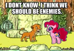 Size: 540x377 | Tagged: channel awesome, derpibooru import, dingo pictures, lion and the king, phelous, pinkie pie, robin (dingo pictures), safe, the lion king