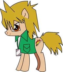 Size: 570x651 | Tagged: artist needed, source needed, safe, derpibooru import, ponified, pony, joey wheeler, solo, yu-gi-oh!