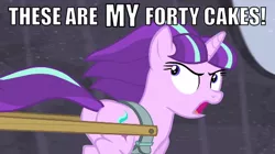 Size: 522x293 | Tagged: and that's terrible, angry, caption, cart, derpibooru import, dialogue, edit, edited screencap, image macro, lex luthor, meme, running, safe, screencap, solo, starlight glimmer, text, the cutie map, yelling