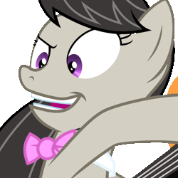 Size: 1024x1024 | Tagged: animated, artist:byteslice, cello, derpibooru import, edit, faic, hoof hold, insertavia, musical instrument, octavia melody, open mouth, safe, simple background, slice of life (episode), smiling, solo, transparent background, vector, vibrating, wide eyes