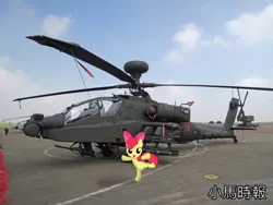 Size: 600x450 | Tagged: safe, artist:蘋果花, derpibooru import, apple bloom, pony, ah-64 apache, irl, photo, ponies in real life