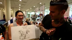 Size: 1366x768 | Tagged: artist:zene, bronycon, bronycon 2015, corey graves, culture shock (wwe), derpibooru import, human, irl, irl human, photo, safe, sports, tattoo, wrestling, wwe