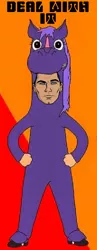 Size: 322x831 | Tagged: archer (show), bob's burgers, clothes, cosplay, costume, deal with it, derpibooru import, fursuit, safe, sterling archer, voice actor joke
