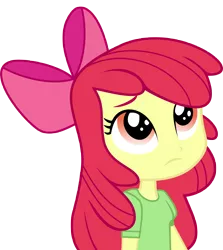 Size: 8307x9328 | Tagged: safe, artist:luckreza8, derpibooru import, apple bloom, equestria girls, friendship games, .svg available, absurd resolution, apple bloom's bow, bow, canterlot high, chs rally song, clothes, frown, hair bow, inkscape, looking up, school spirit, simple background, solo, transparent background, vector, wondercolts
