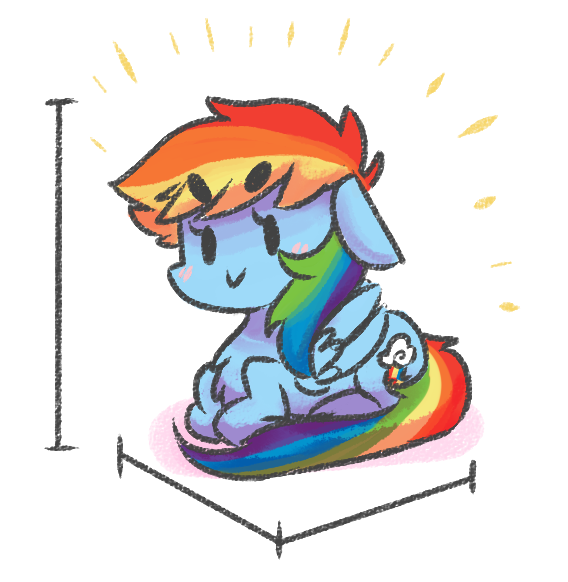 Size: 568x582 | Tagged: safe, artist:xieril, derpibooru import, rainbow dash, pegasus, pony, :>, beanbrows, blushing, chibi, compact, cube, cute, cute cube, dashabetes, eyebrows, female, floppy ears, mare, ponyloaf, prone, simple background, smiling, smol, smoldash, solo, tiny, white background