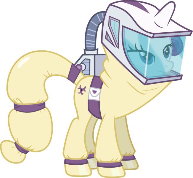 Size: 4342x3994 | Tagged: absurd resolution, artist:dasprid, bats!, derpibooru import, edit, hazmat suit, inkscape, ponyscape, rarity, safe, simple background, solo, transparent background, vector, vector edit