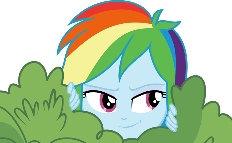 Size: 7000x4331 | Tagged: safe, artist:luckreza8, derpibooru import, rainbow dash, equestria girls, friendship games, pinkie spy (short), .svg available, absurd resolution, bush, hiding, inkscape, simple background, sneaking, solo, transparent background, vector