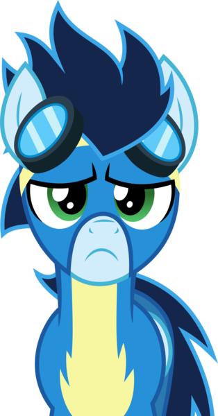 Size: 2000x3818 | Tagged: safe, artist:xebck, derpibooru import, soarin', pony, rarity investigates, clothes, cute, frown, simple background, soarin' is not amused, soarinbetes, solo, that was fast, transparent background, unamused, uniform, vector, wonderbolts, wonderbolts uniform