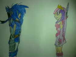 Size: 4000x3000 | Tagged: artist:darkness593, crossover, derpibooru import, human, humanized, safe, sonic the hedgehog, sonic the hedgehog (series), traditional art, twilight sparkle