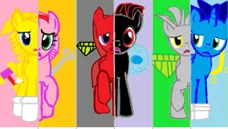 Size: 1025x584 | Tagged: safe, artist:elsa-does-minecraft, derpibooru import, ponified, pony, magical mystery cure, amy rose, knuckles the echidna, miles "tails" prower, shadow the hedgehog, silver the hedgehog, sonic the hedgehog, sonic the hedgehog (series), what my cutie mark is telling me