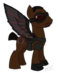 Size: 784x991 | Tagged: safe, artist:qemma, derpibooru import, ponified, pony, falcon (marvel comics), marvel, sam wilson, solo