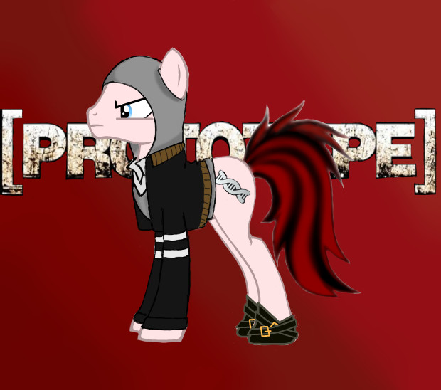 Size: 620x548 | Tagged: safe, artist:jaderotaski, derpibooru import, ponified, pony, [prototype], alex mercer, crossover, solo