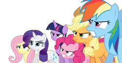 Size: 1918x987 | Tagged: alicorn, applejack, artist:s.guri, derpibooru import, fluttershy, mane six, pinkie pie, rainbow dash, rarity, safe, slice of life (episode), svg, .svg available, twilight sparkle, twilight sparkle (alicorn), vector