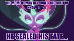 Size: 1920x1080 | Tagged: safe, derpibooru import, screencap, sci-twi, twilight sparkle, equestria girls, friendship games, caption, image macro, meme, midnight sparkle, midnight sparkle's lines, nyx (persona 3), persona, persona 3, text