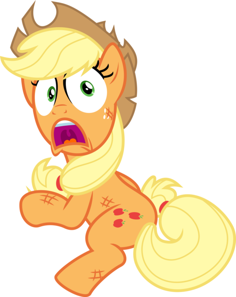 Size: 4768x6000 | Tagged: absurd resolution, applejack, applejack's damaged hat, artist:aethon056, cowboy hat, derpibooru import, hat, inkscape, made in manehattan, open mouth, request, safe, simple background, solo, stetson, .svg available, transparent background, uvula, vector