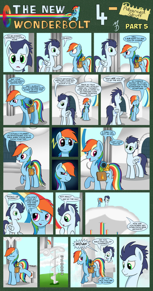 Size: 1280x2421 | Tagged: safe, artist:marmorexx, derpibooru import, rainbow dash, soarin', pony, comic:the new wonderbolt, comic