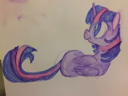 Size: 1280x960 | Tagged: safe, artist:whale, derpibooru import, twilight sparkle, twilight sparkle (alicorn), alicorn, pony, female, mare, solo, traditional art, watercolor painting