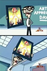 Size: 1020x1550 | Tagged: safe, derpibooru import, sunset shimmer, equestria girls, friendship games, art, daydream shimmer, denzel crocker, fairy godparents!, jetix, meme, the fairly oddparents