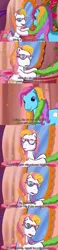 Size: 498x2160 | Tagged: daffidazey, derpibooru import, fridge brilliance, g3, glasses, rainbow dash, rainbow dash (g3), safe, screencap, subtitles, the princess promenade