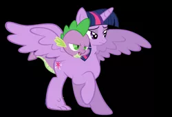 Size: 7601x5177 | Tagged: safe, derpibooru import, spike, twilight sparkle, twilight sparkle (alicorn), alicorn, pony, 1000 hours in ms paint, absurd resolution, conjoined, female, fusion, mare, ms paint, multiple heads, two heads, what has science done