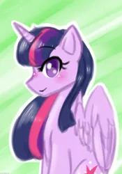 Size: 700x1000 | Tagged: safe, artist:fiji-firefox, derpibooru import, twilight sparkle, twilight sparkle (alicorn), alicorn, pony, bust, female, mare, portrait, royalty, solo