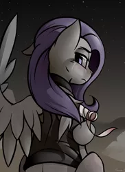 Size: 1280x1760 | Tagged: amputee, artist:whitepone, bandage, derpibooru import, fallout equestria, fallout equestria: project horizons, fanfic art, missing limb, missing wing, oc, oc:morning glory (project horizons), one winged pegasus, safe, stump, unofficial characters only