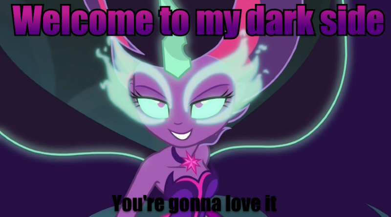 Size: 800x445 | Tagged: safe, derpibooru import, screencap, sci-twi, twilight sparkle, equestria girls, friendship games, caption, image macro, meme, midnight sparkle, midnight sparkle's lines, solo, text