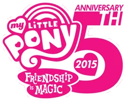 Size: 2500x1992 | Tagged: 5, anniversary, artist:fuzon-s, derpibooru import, happy birthday mlp:fim, logo, mlp fim's fifth anniversary, my little pony logo, safe