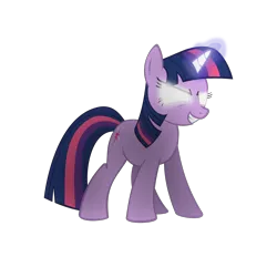 Size: 1512x1454 | Tagged: safe, artist:the smiling pony, derpibooru import, twilight sparkle, pony, unicorn, 8, evil grin, female, first twilight sparkle image, get, glowing eyes, glowing horn, grin, gritted teeth, hilarious in hindsight, inkscape, levitation, magic, mare, simple background, smiling, smirk, solo, svg, teeth, telekinesis, transparent background, unicorn twilight, vector