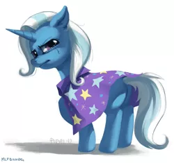 Size: 1725x1623 | Tagged: safe, artist:purmu, derpibooru import, trixie, pony, unicorn, butt, crying, female, looking at you, mare, plot, solo