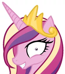 Size: 516x588 | Tagged: artist needed, safe, derpibooru import, princess cadance, alicorn, pony, decadence, female, mare, rapeface, simple background, solo, white background