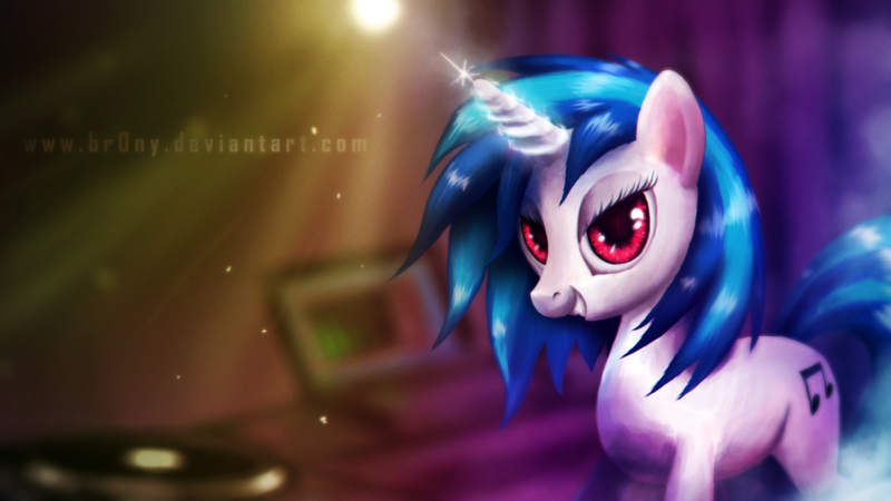 Size: 1920x1080 | Tagged: safe, artist:br0ny, derpibooru import, vinyl scratch, pony, unicorn, female, mare, music, photoshop, solo, wallpaper