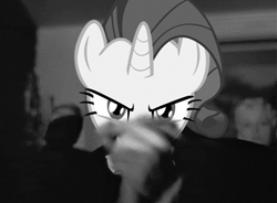 Size: 380x280 | Tagged: animated, artist needed, citizen kane, clapping, derpibooru import, gif, meme, orson welles, rarity, safe