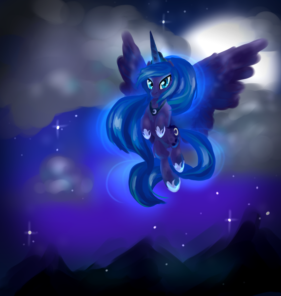 Safe Artist Idiosyncracies Derpibooru Import Princess Luna Alicorn Pony Female