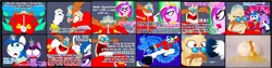 Size: 2940x742 | Tagged: safe, artist:terry, derpibooru import, princess cadance, shining armor, twilight sparkle, alicorn, pony, unicorn, comic, crossover, didn't think this through, doctor eggman, falcon kick, female, male, mare, rider kick, sonic the hedgehog (series), stallion, terry you magnificent bastard, this day aria, this did end in pain, this ended in pain, vector sigma, vulgar