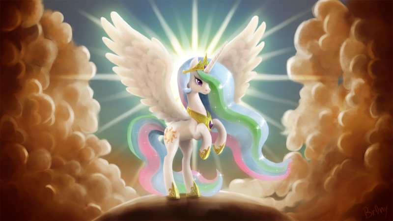 Size: 1920x1080 | Tagged: safe, artist:br0ny, derpibooru import, princess celestia, alicorn, pony, backlighting, beautiful, cloud, cloudy, columbia pictures, crepuscular rays, female, halo, lidded eyes, majestic, mare, parody, photoshop, praise the sun, rearing, smiling, solo, spread wings, sun, tristar, wallpaper