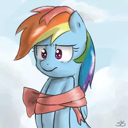 Size: 900x900 | Tagged: safe, artist:speccysy, derpibooru import, rainbow dash, pegasus, pony, annoyed, female, mare, ribbon, simple background, solo, tied up