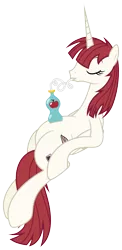 Size: 2435x4985 | Tagged: safe, artist:zutheskunk traces, derpibooru import, oc, oc:fausticorn, unofficial characters only, alicorn, pony, alicorn oc, apple juice, bendy straw, drinking, drinking straw, eyes closed, female, juice, lauren faust, mare, simple background, sitting, solo, transparent background, vector, vector trace