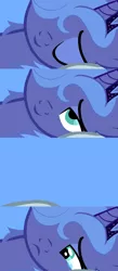 Size: 800x1831 | Tagged: safe, artist:kurokaji11, derpibooru import, princess luna, alicorn, pony, alone, bed meme, exploitable meme, female, lonely, mare, meme, morning after, s1 luna, sad, solo, waking up